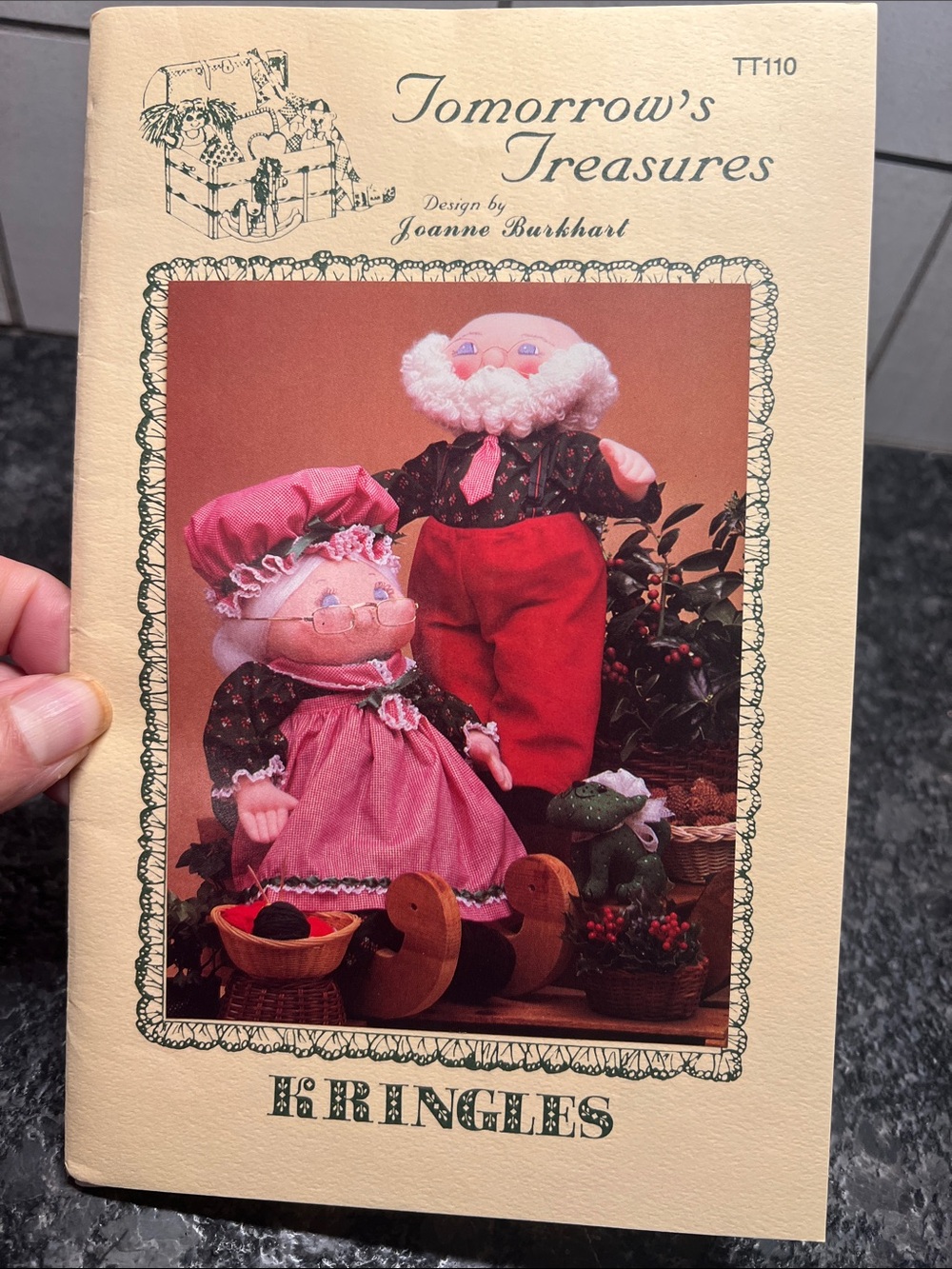 Tomorrow’s Treasures Kringles Plush Doll Sewing Pattern Set. Instructions only